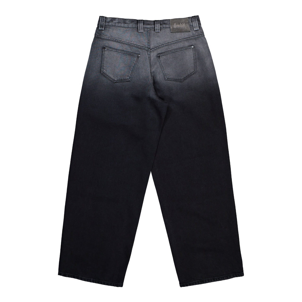 GmbH Wide Leg Trousers W Gradation Wash Black / Grey Fade Pants Arun Detail View 1 | GATE