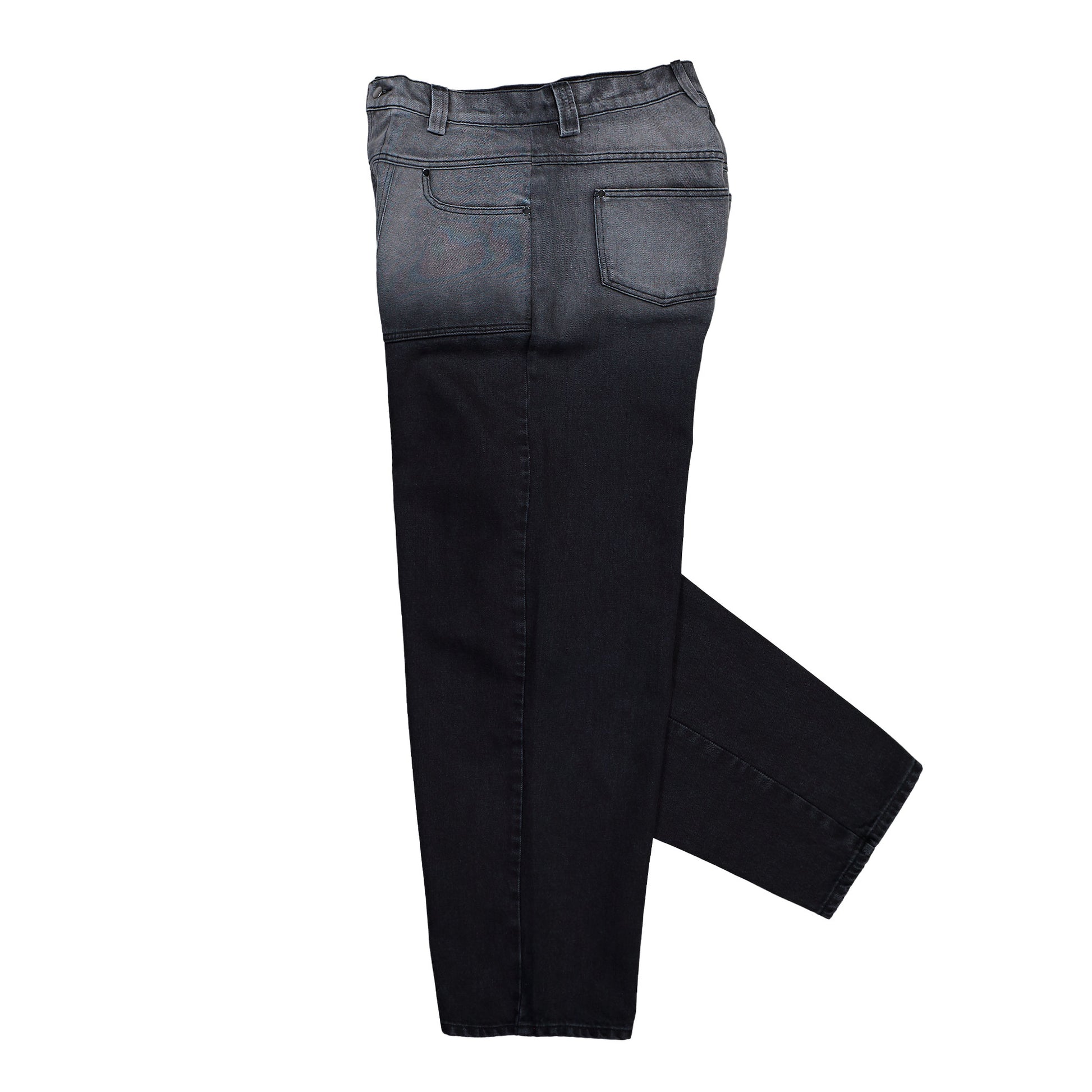 GmbH Wide Leg Trousers W Gradation Wash Black / Grey Fade Pants Arun Detail View 3 | GATE