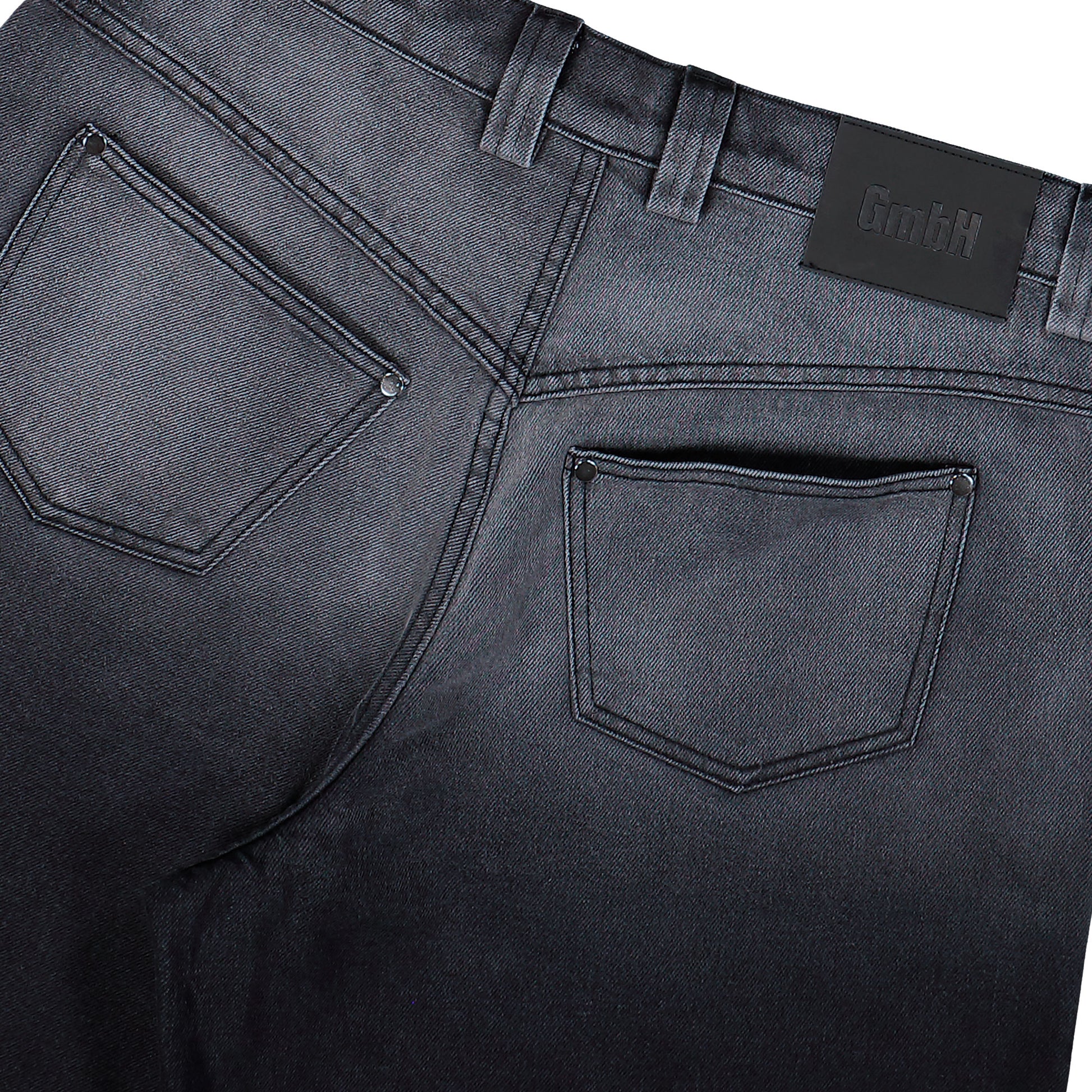 GmbH Wide Leg Trousers W Gradation Wash Black / Grey Fade Pants Arun Detail View 5 | GATE