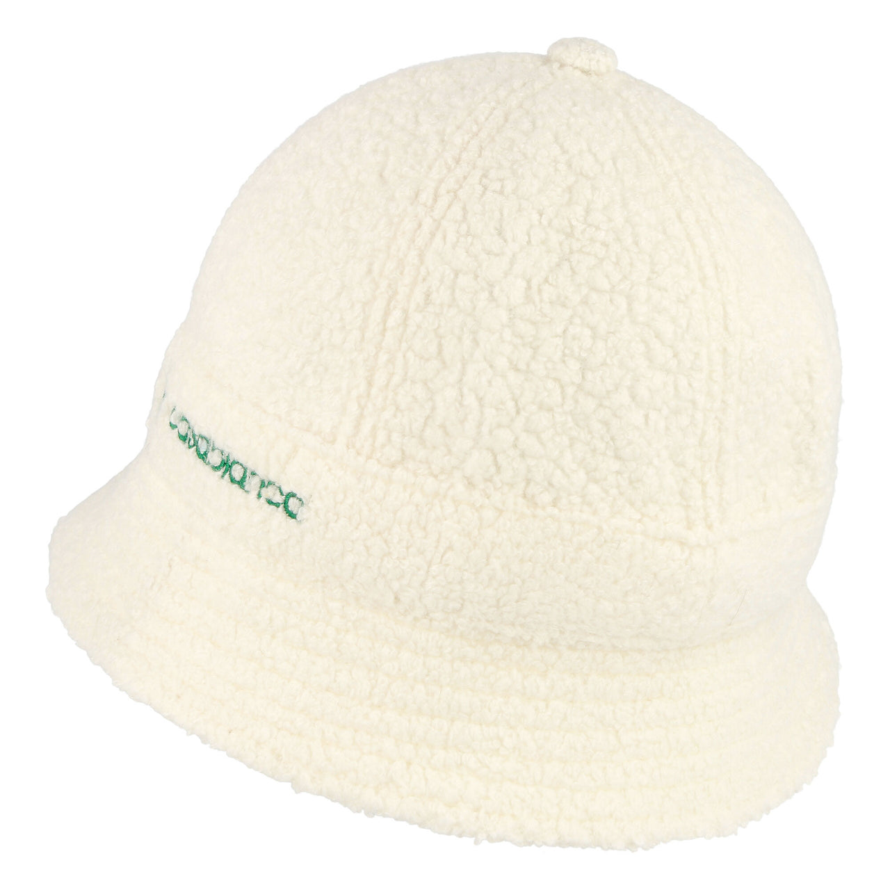 Casablanca Cashmere Blend Terry 6 Panel Bucket Hat Off White Bucket Hats AS22-Hat-004 Detail View 1 | GATE
