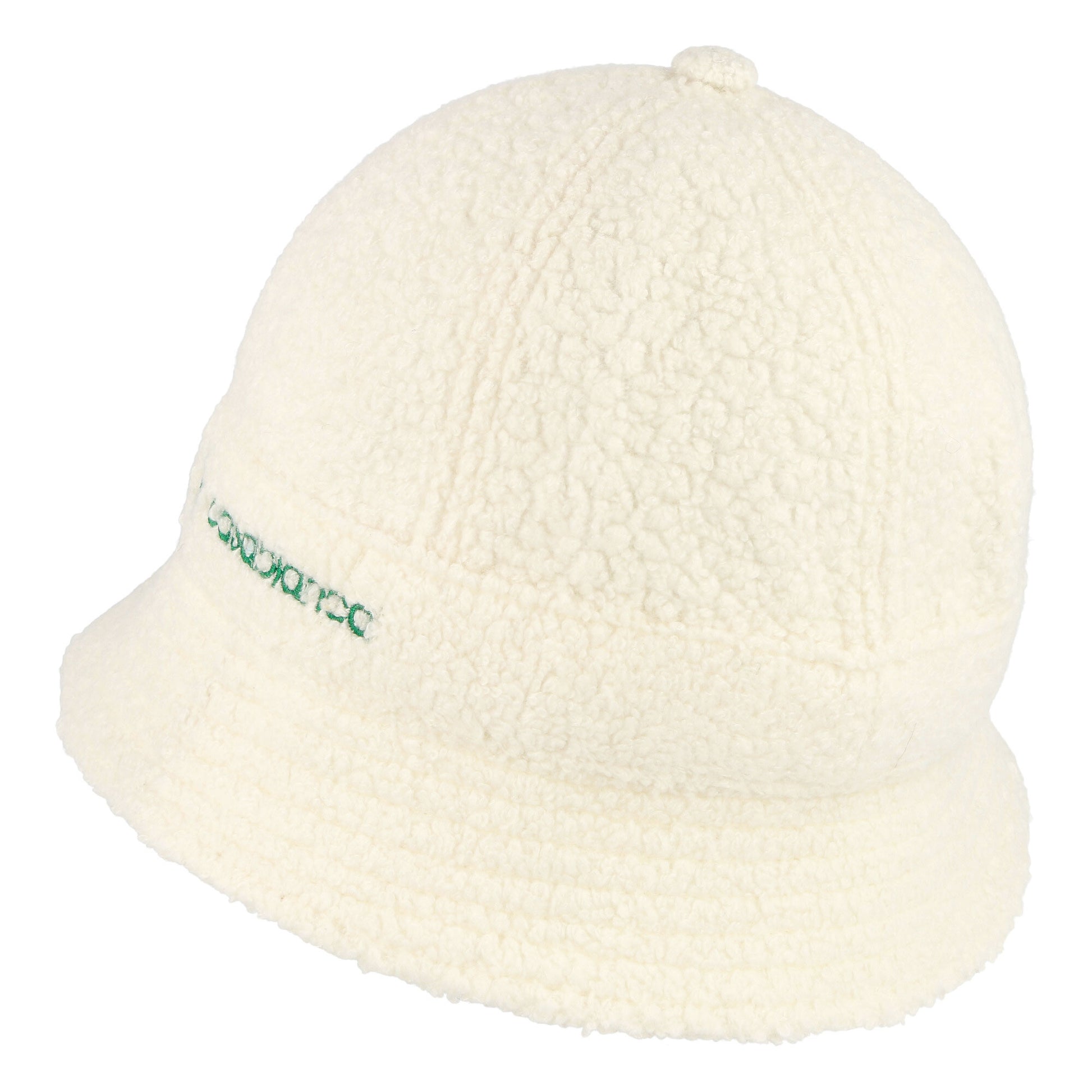 Casablanca Cashmere Blend Terry 6 Panel Bucket Hat Off White Bucket Hats AS22-Hat-004 Detail View 2 | GATE
