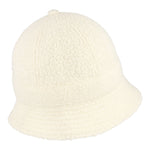 Casablanca Cashmere Blend Terry 6 Panel Bucket Hat Off White Bucket Hats AS22-Hat-004 Detail View 3 | GATE
