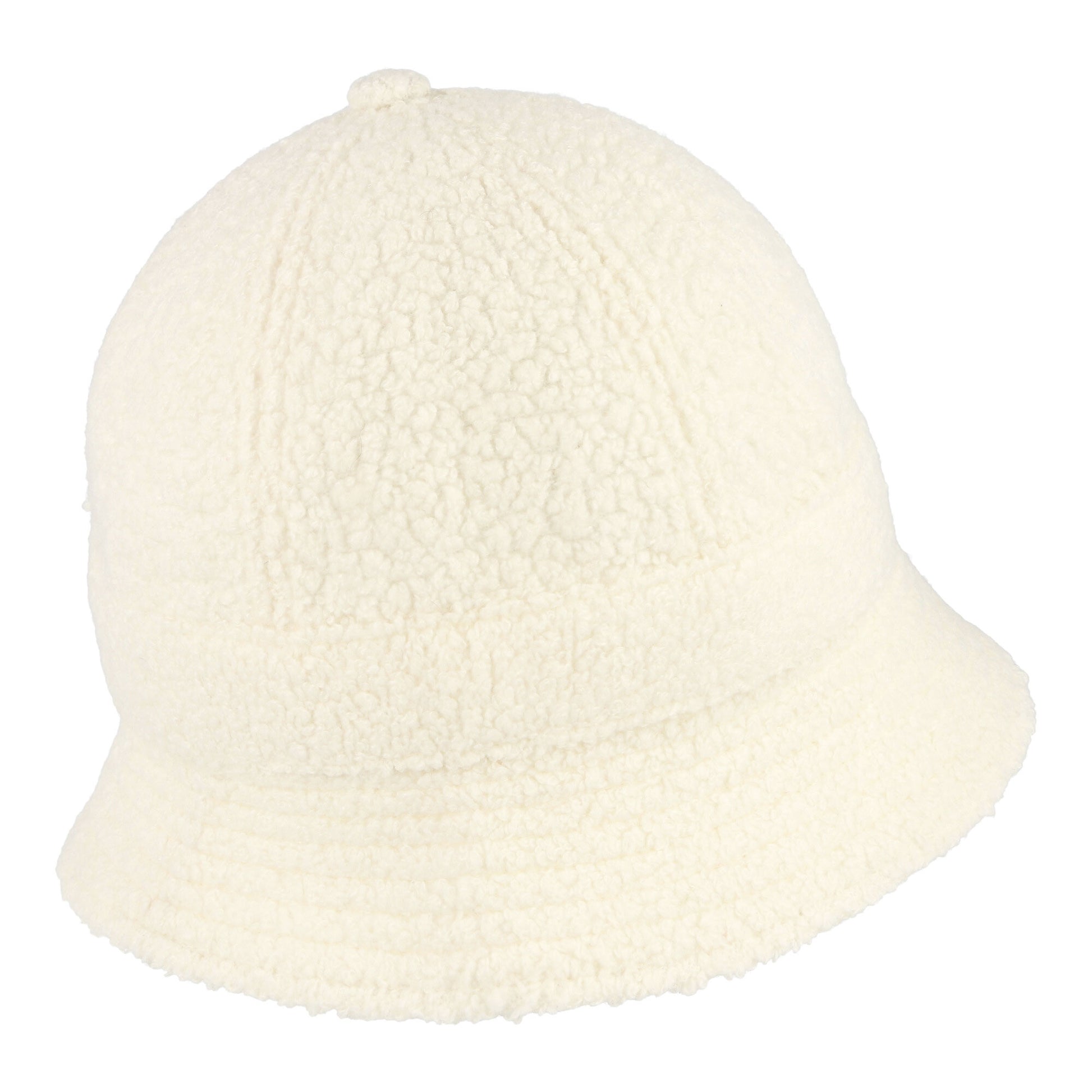 Casablanca Cashmere Blend Terry 6 Panel Bucket Hat Off White Bucket Hats AS22-Hat-004 Detail View 3 | GATE

