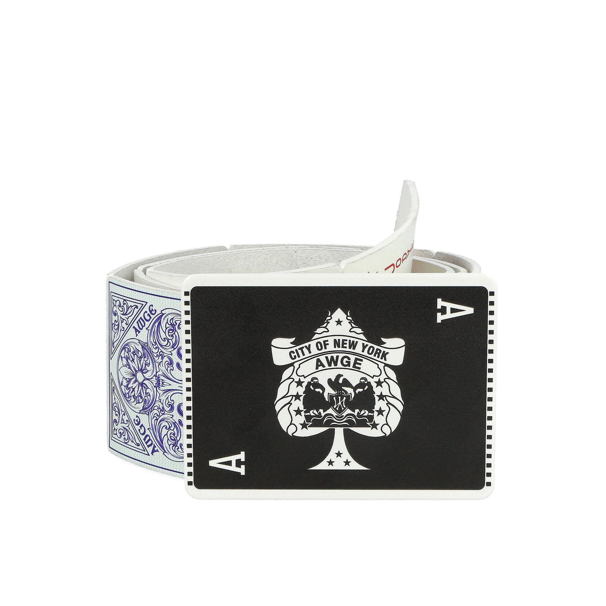 AWGE Cards Belt - M Wide White Belts AS6SMA05AP-PE001.S01 Detail View 2 | GATE