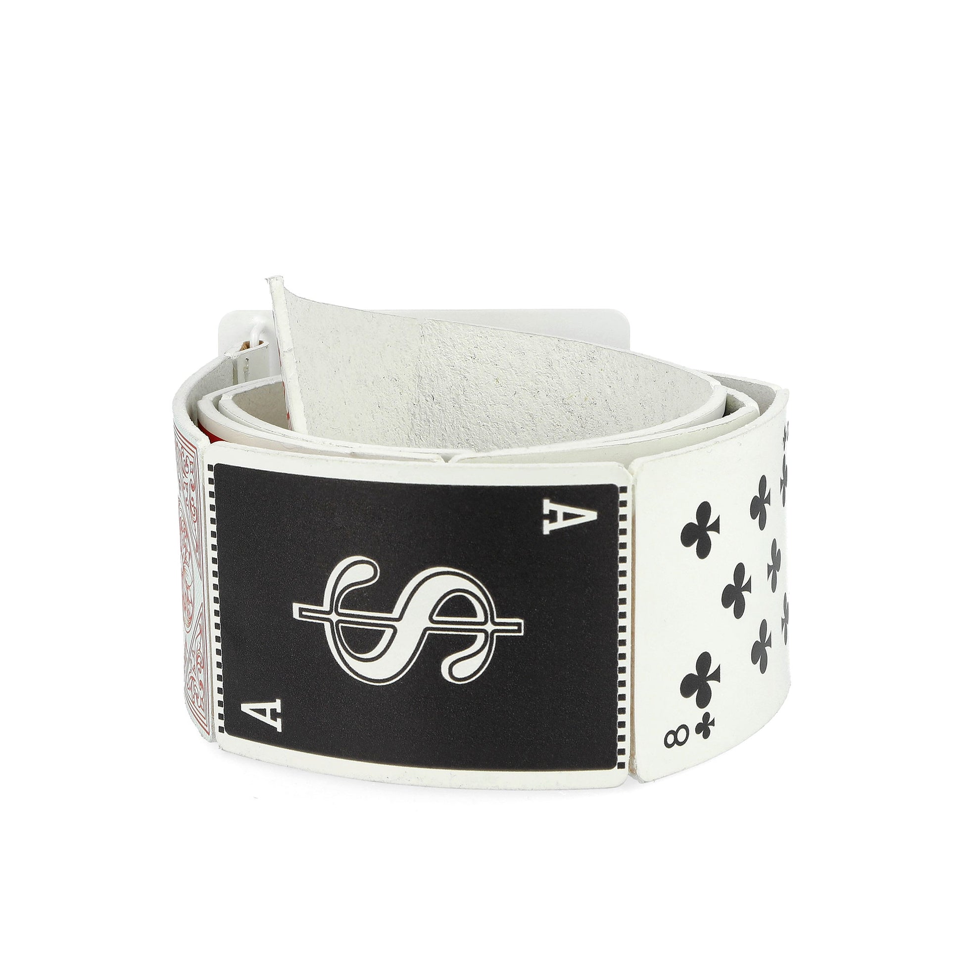 AWGE Cards Belt - M Wide White Belts AS6SMA05AP-PE001.S01 Detail View 3 | GATE