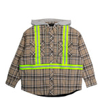 AWGE Workwear Jacket 1 Brown Check Jackets AS6SMJ11AP-TQ097.770 Detail View 1 | GATE
