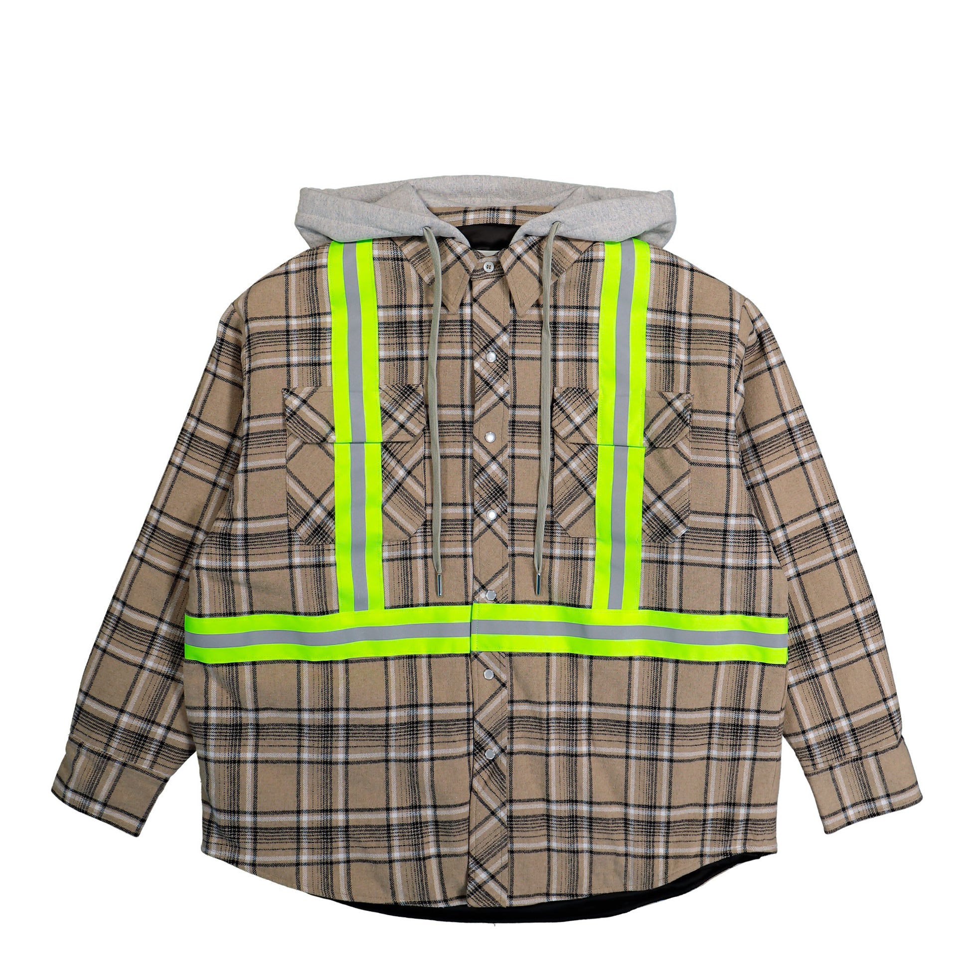 AWGE Workwear Jacket 1 Brown Check Jackets AS6SMJ11AP-TQ097.770 Detail View 1 | GATE