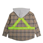 AWGE Workwear Jacket 1 Brown Check Jackets AS6SMJ11AP-TQ097.770 Detail View 2 | GATE