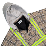 AWGE Workwear Jacket 1 Brown Check Jackets AS6SMJ11AP-TQ097.770 Detail View 3 | GATE