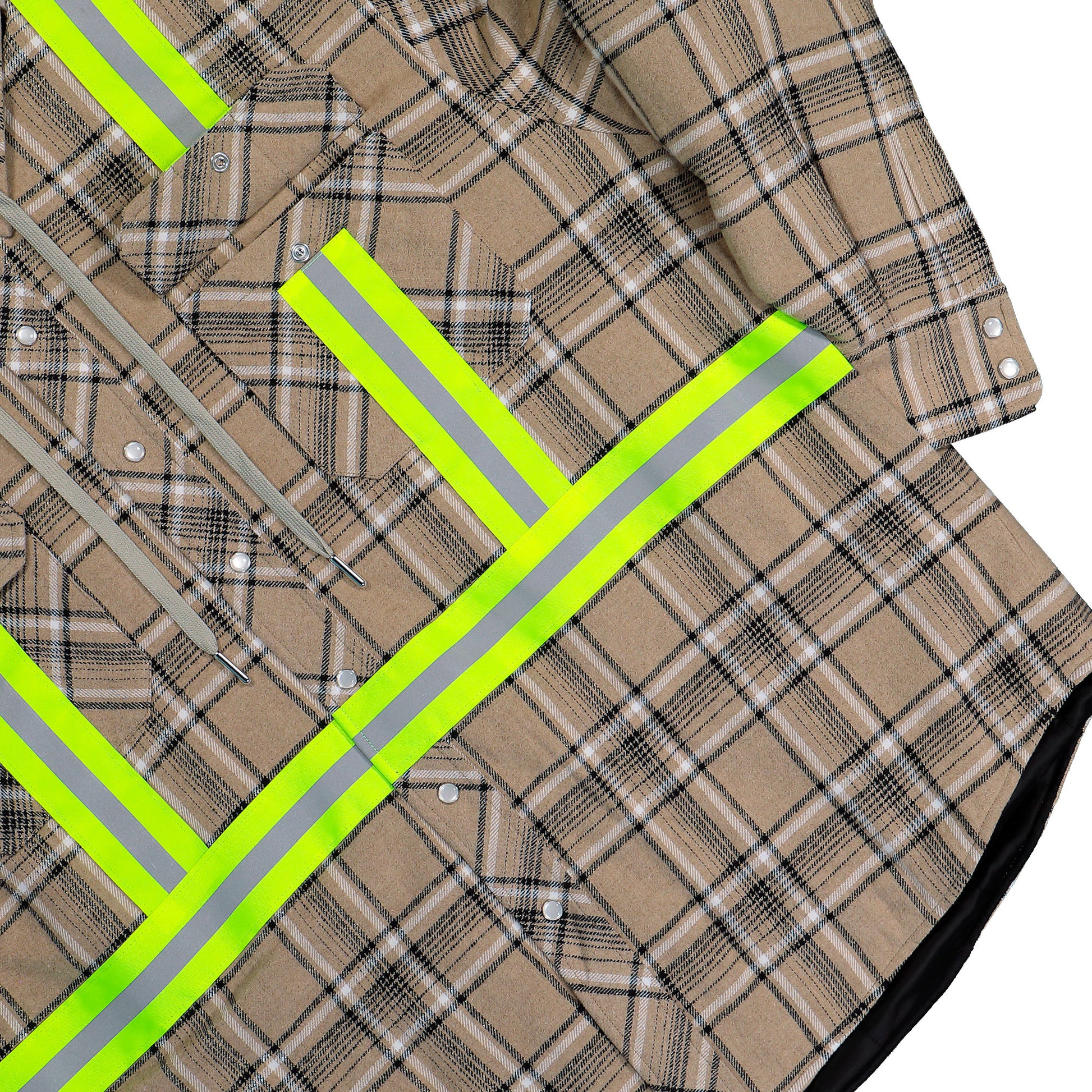 AWGE Workwear Jacket 1 Brown Check Jackets AS6SMJ11AP-TQ097.770 Detail View 4 | GATE