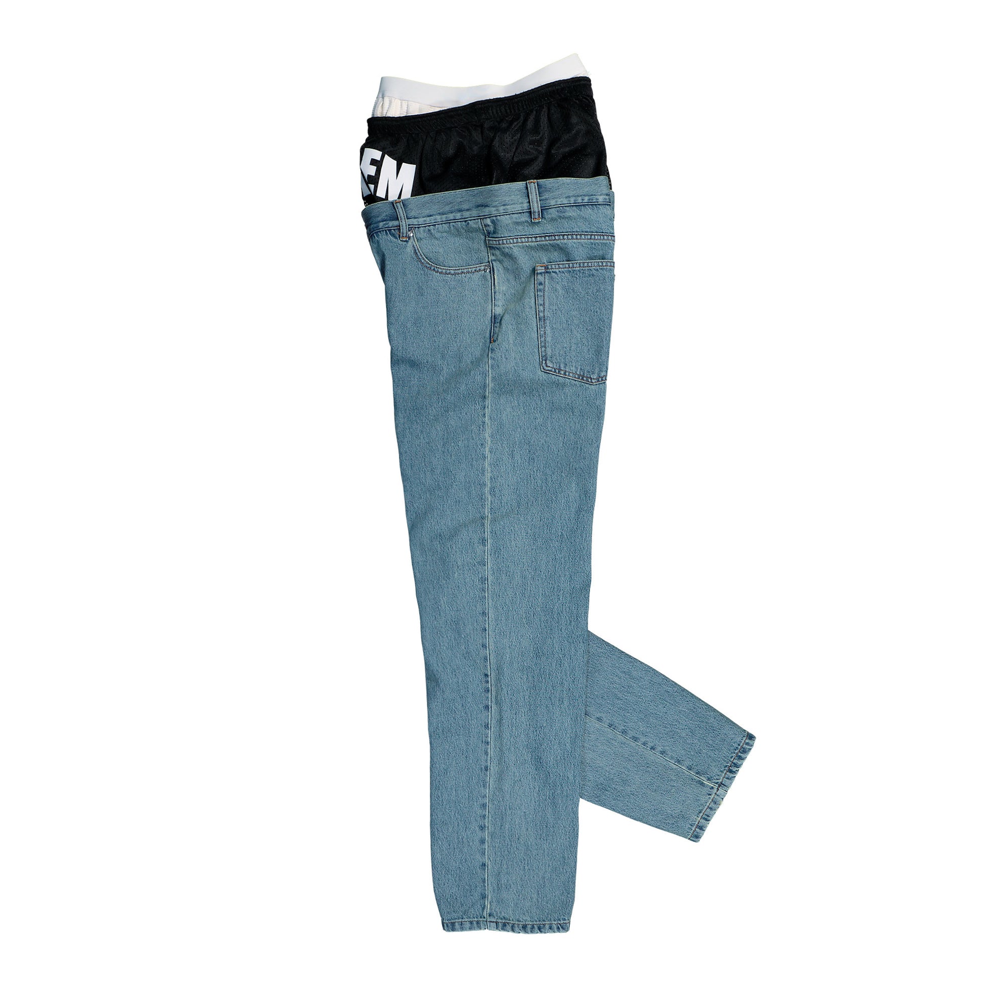 AWGE Harlem Pants Blue Denim AS6SMT18AP-T2219.560 Detail View 3 | GATE