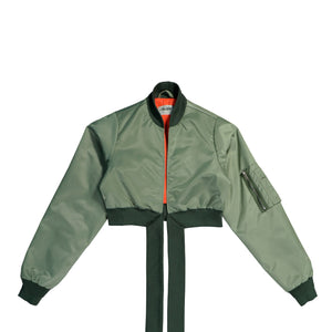 AWGE Wrap Bomber Iridescent Green Jackets AS6SWB01AP-T2160.640 Detail View 1 | GATE
