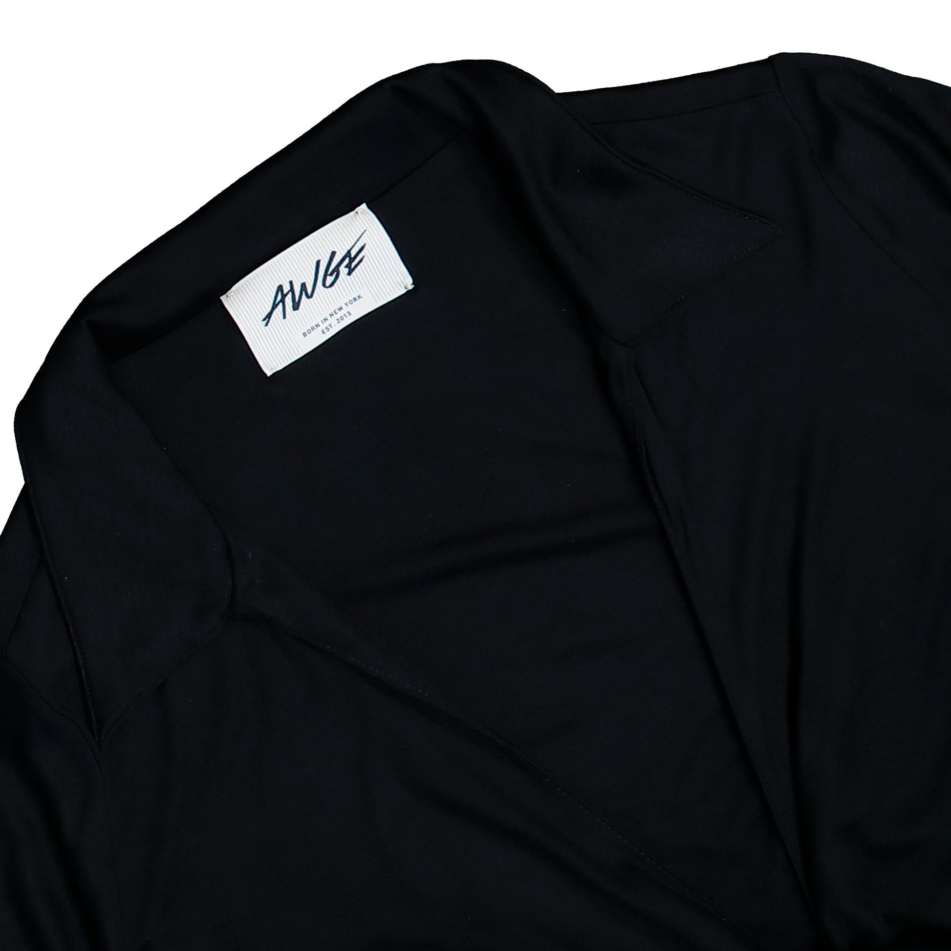 AWGE Cropped Wrap Shirt Black Shirts AS6SWH08AP-JE042.999 Detail View 3 | GATE