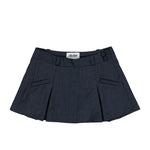 AWGE Pleated Mini Skirt Grey Pinstripe Skirts AS6SWK01BP-TR361.813 Detail View 1 | GATE