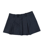 AWGE Pleated Mini Skirt Grey Pinstripe Skirts AS6SWK01BP-TR361.813 Detail View 3 | GATE