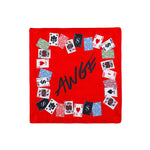 AWGE Foulard Small Cards Print Red Bandanas AS6SXA02AP-TF109.S22 Detail View 1 | GATE