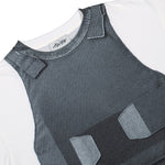 AWGE Vest Tee White T-Shirts AS6SXH01VP-JE587.001 Detail View 3 | GATE