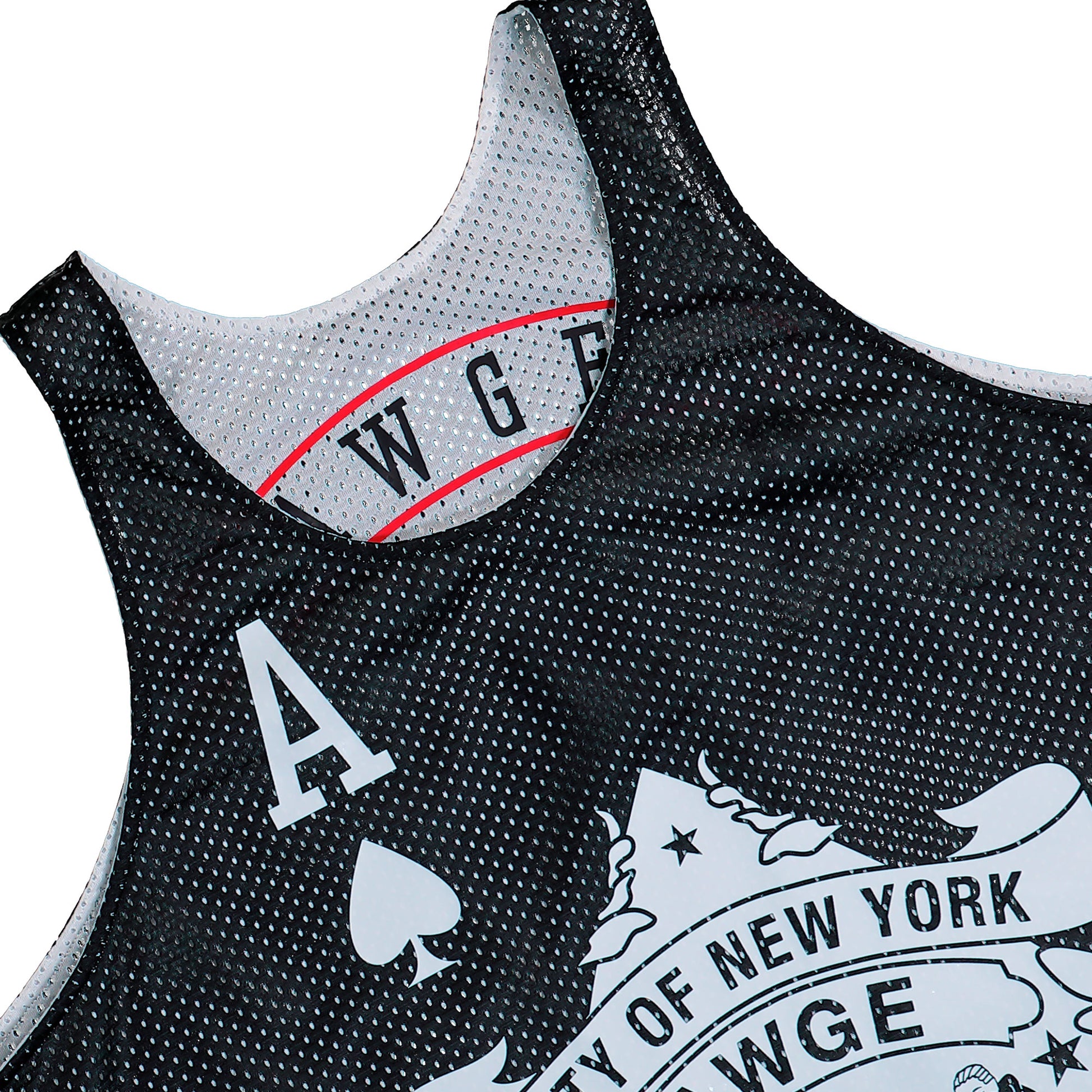AWGE NYC Aces Tank / Reversible White / Black T-Shirts AS6SXH03AP-T2217.001 Detail View 6 | GATE