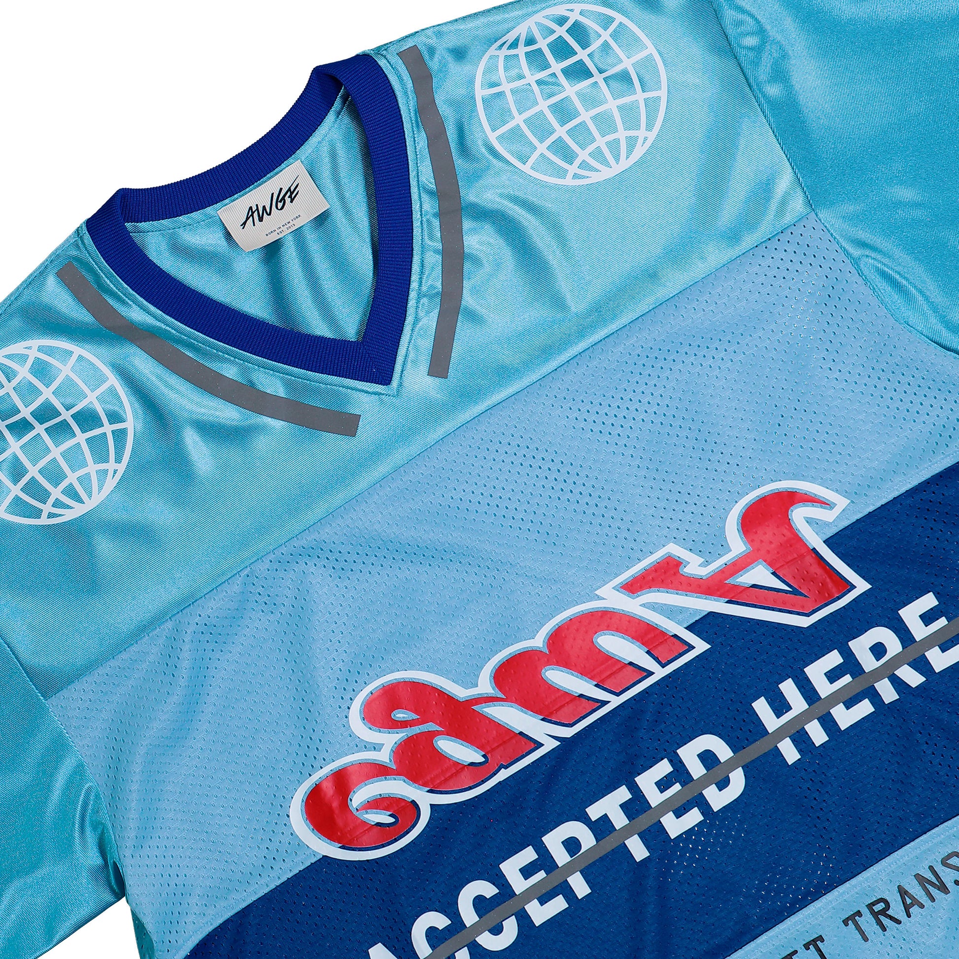 AWGE EBT Soccer Jersey Baby Blue T-Shirts AS6SXH05BP-T2218.510 Detail View 3 | GATE