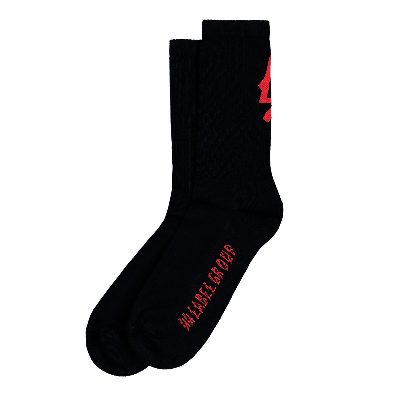 44 Label Group 44 Socks Black + Big 44LG Red JQ Socks B0030141-FA177-P355 Detail View 1 | GATE