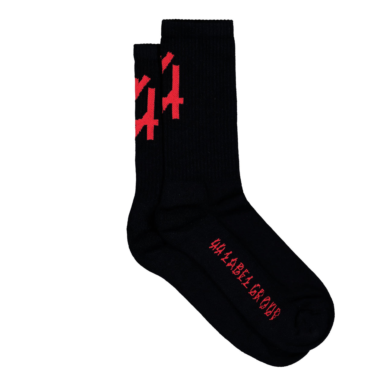44 Label Group 44 Socks Black + Big 44LG Red JQ Socks B0030141-FA177-P355 Detail View 1 | GATE