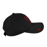 44 Label Group Front Row Cap Black + Front Raw Signal Red Caps B0030469-FA628-P674 Detail View 3 | GATE