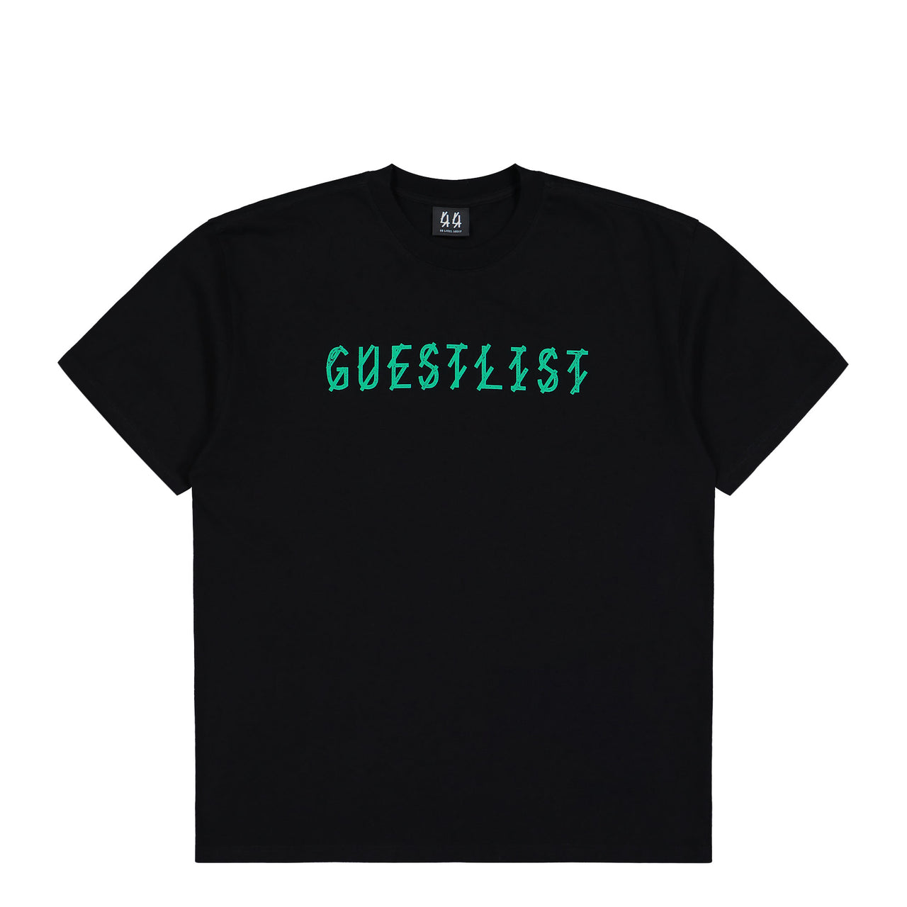 44 Label Group Guestlist Tee Black + Guestlist Emerald T-Shirts B0030556-FA582-P662 Detail View 1 | GATE