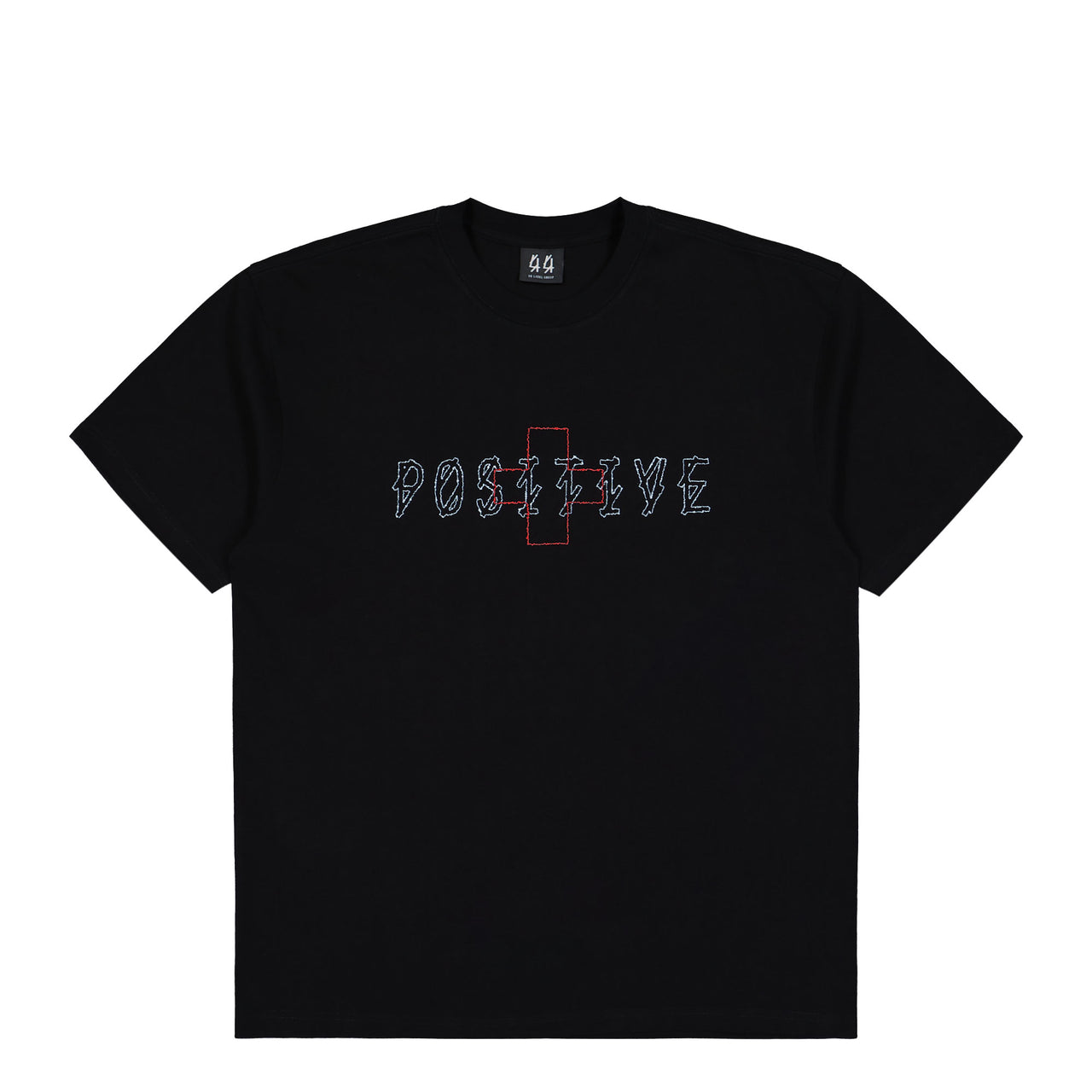 44 Label Group Plus Minus Tee Black + Plus Minus Dirty White T-Shirts B0030556-FA582-P670 Detail View 1 | GATE