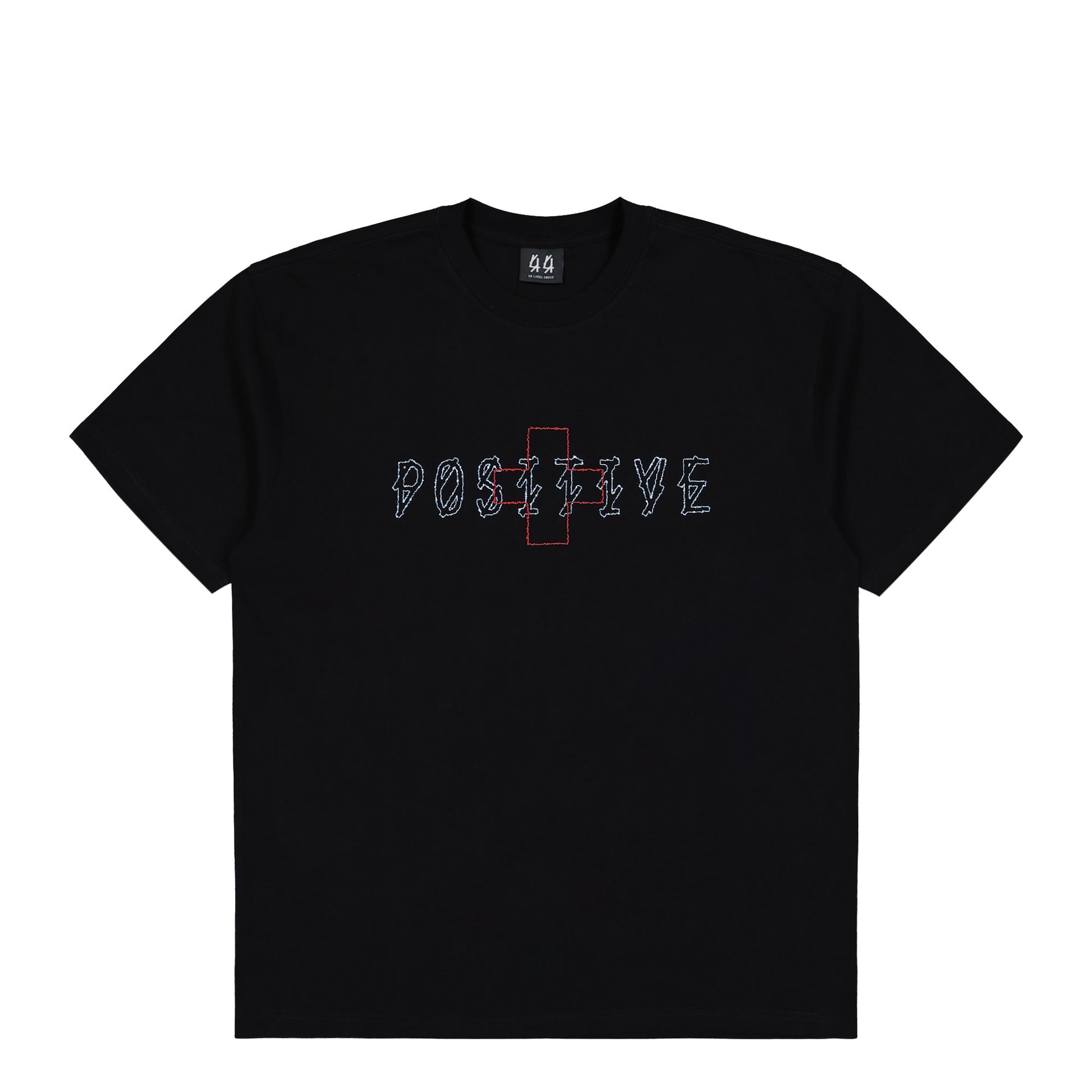 44 Label Group Plus Minus Tee Black + Plus Minus Dirty White T-Shirts B0030556-FA582-P670 Detail View 1 | GATE