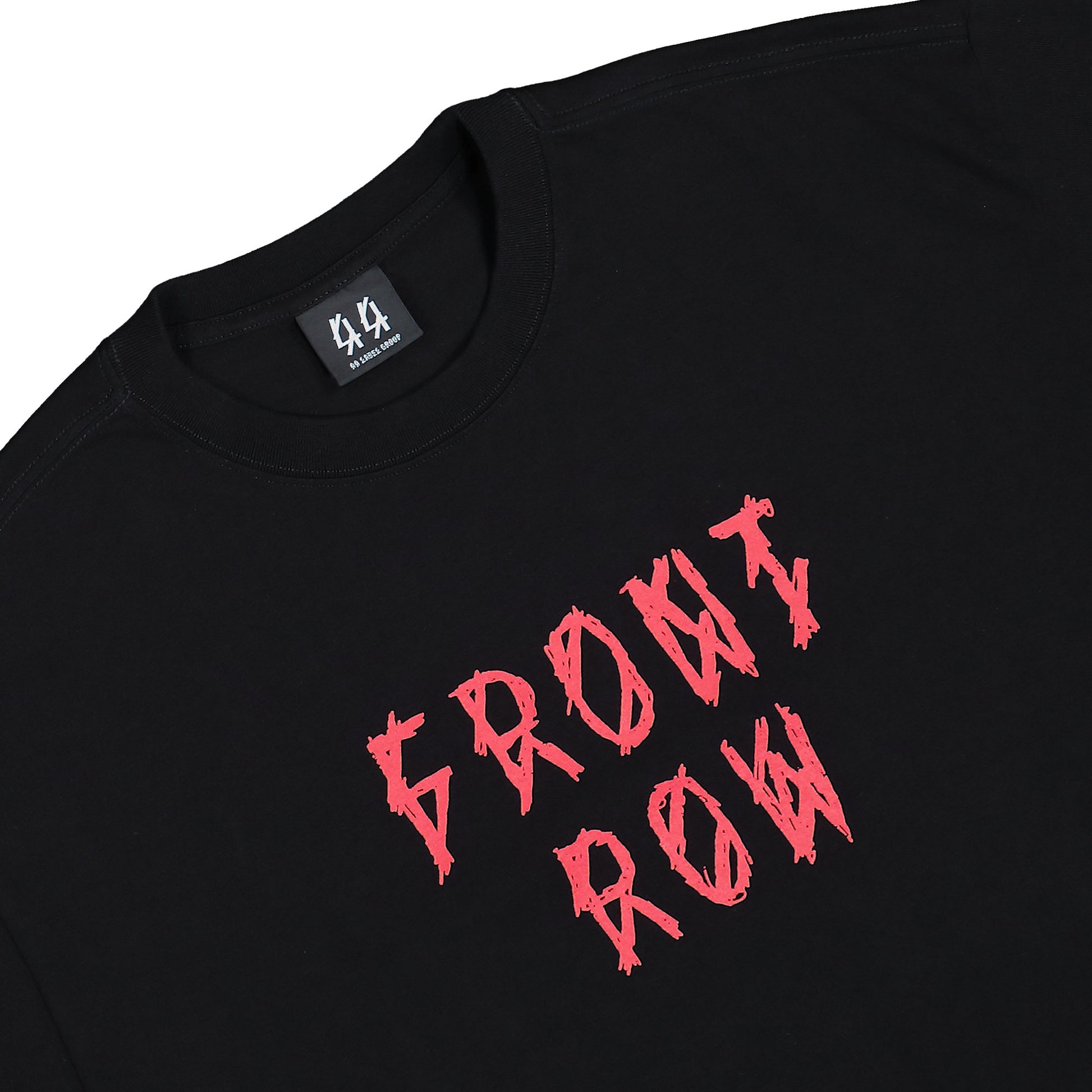 44 Label Group Front Row Tee Black + Front Row Signal Red T-Shirts B0030556-FA582-P674 Detail View 3 | GATE