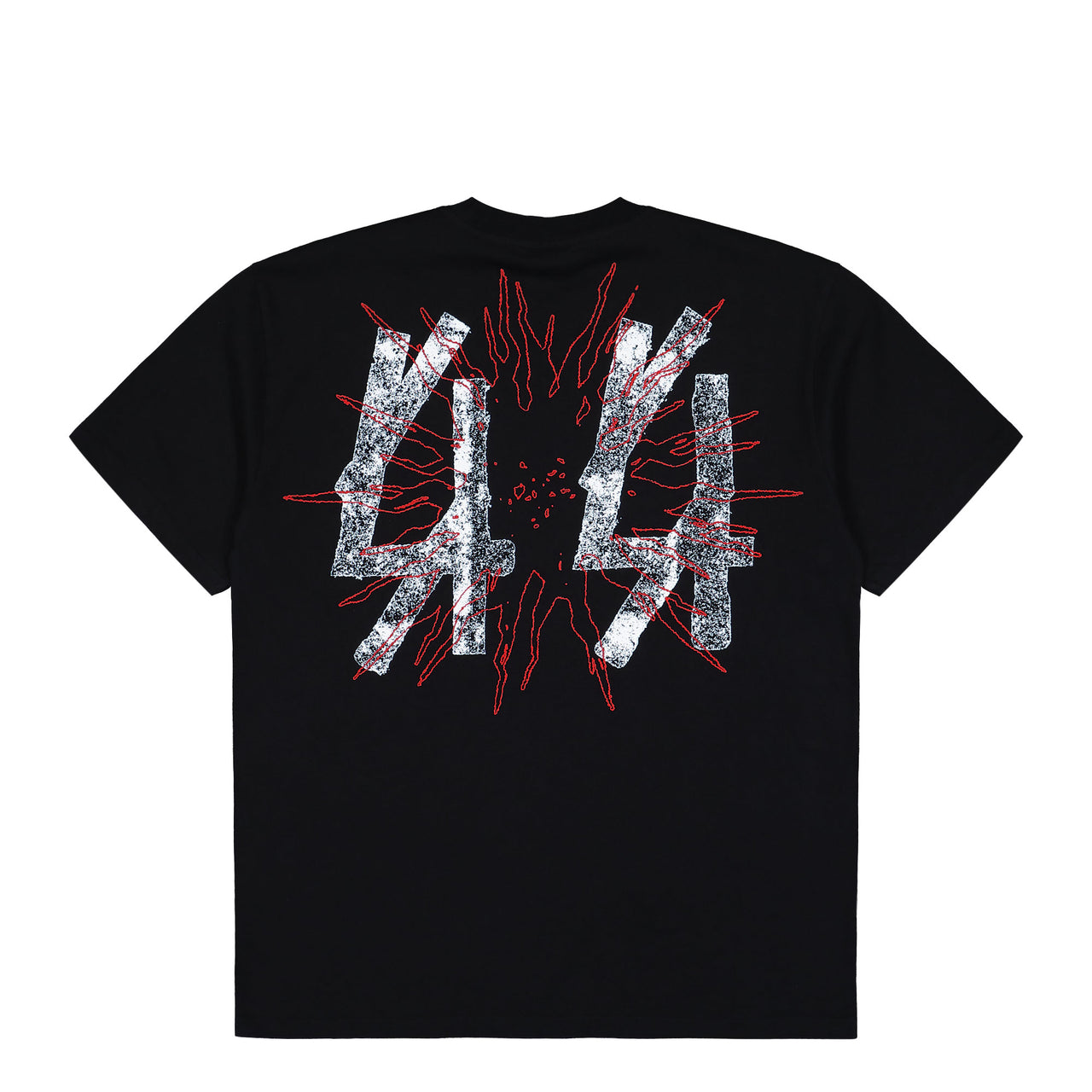 44 Label Group Darkened Type Tee Black + Darkened Red White T-Shirts B0030556-FA582-P675 Detail View 1 | GATE