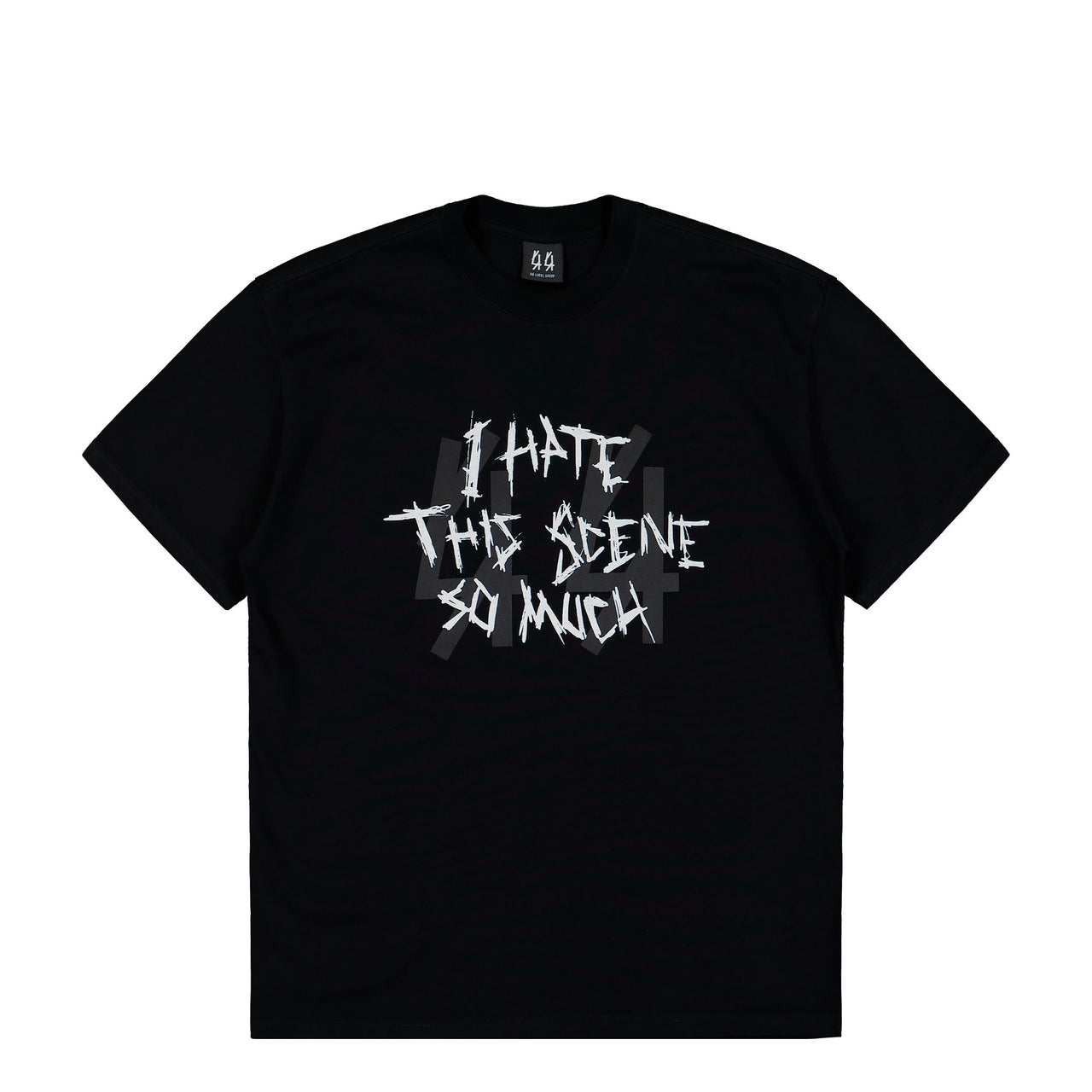 44 Label Group Scene Tee Black + Scene Dirty White T-Shirts B0030556-FA706-P790 Detail View 1 | GATE