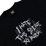 44 Label Group Scene Tee Black + Scene Dirty White T-Shirts B0030556-FA706-P790 Detail View 3 | GATE