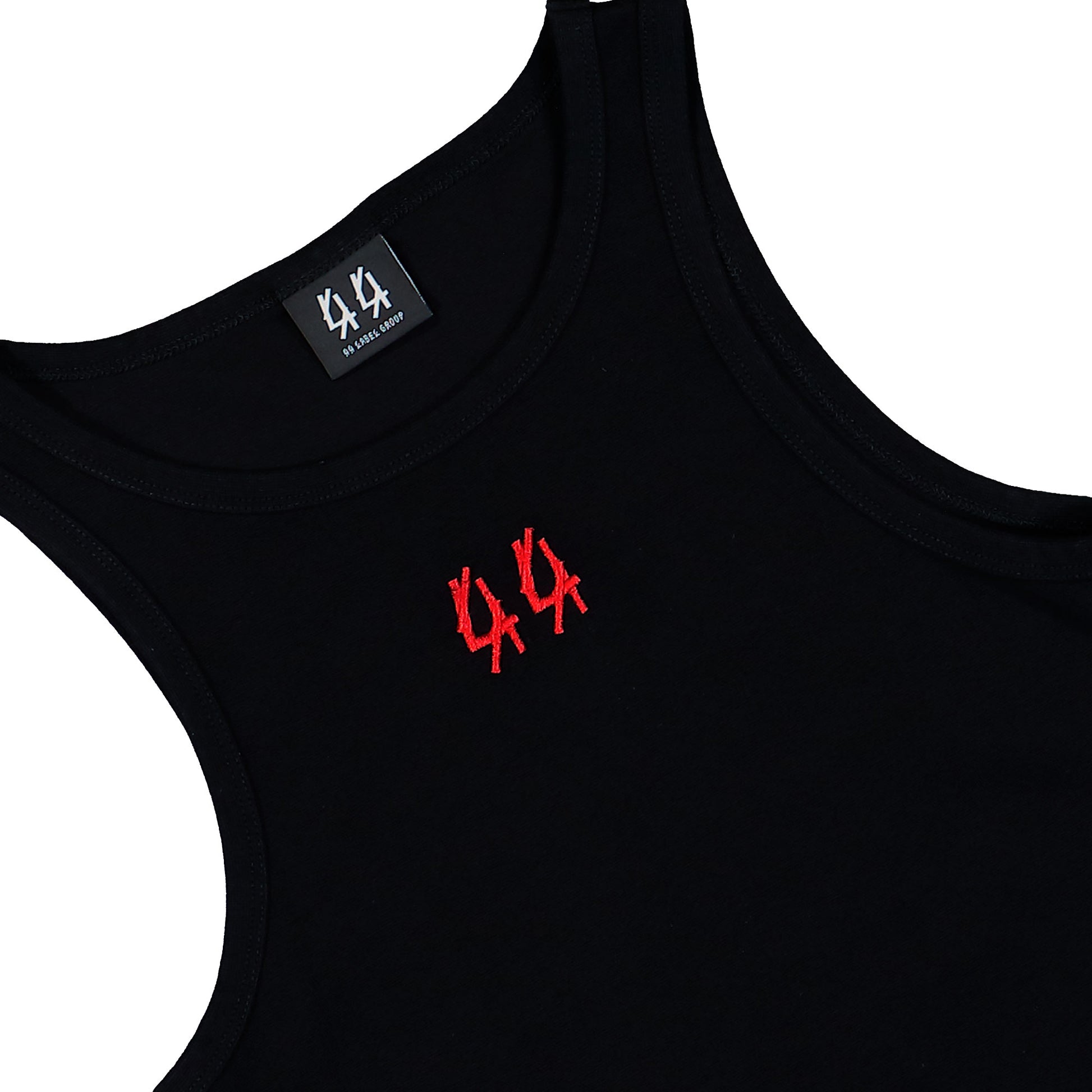 44 Label Group Classic Rib Tanktop Black + 44 High Risk Red Tops B0030579-FA584-P665 Detail View 3 | GATE