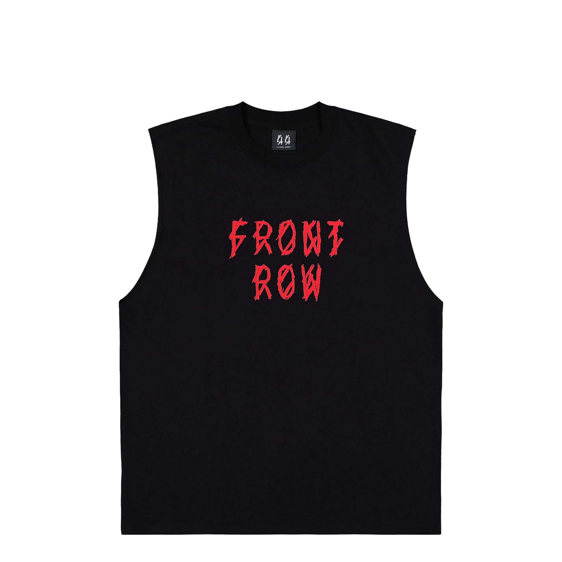 44 Label Group Front Row Sleeveless Tee Black + Front Row Signal Red T-Shirts B0030580-FA582-P674 Detail View 1 | GATE