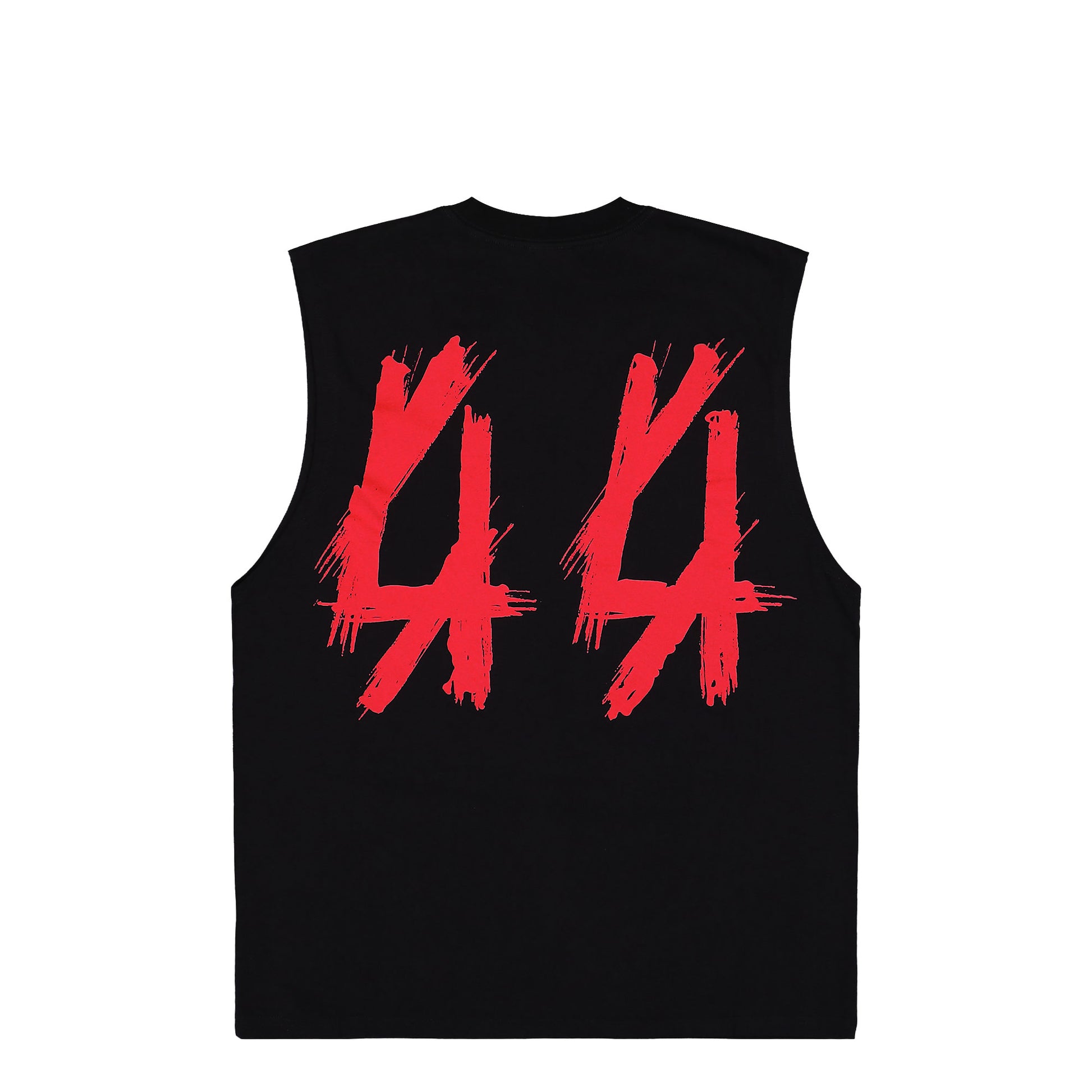 44 Label Group Front Row Sleeveless Tee Black + Front Row Signal Red T-Shirts B0030580-FA582-P674 Detail View 2 | GATE