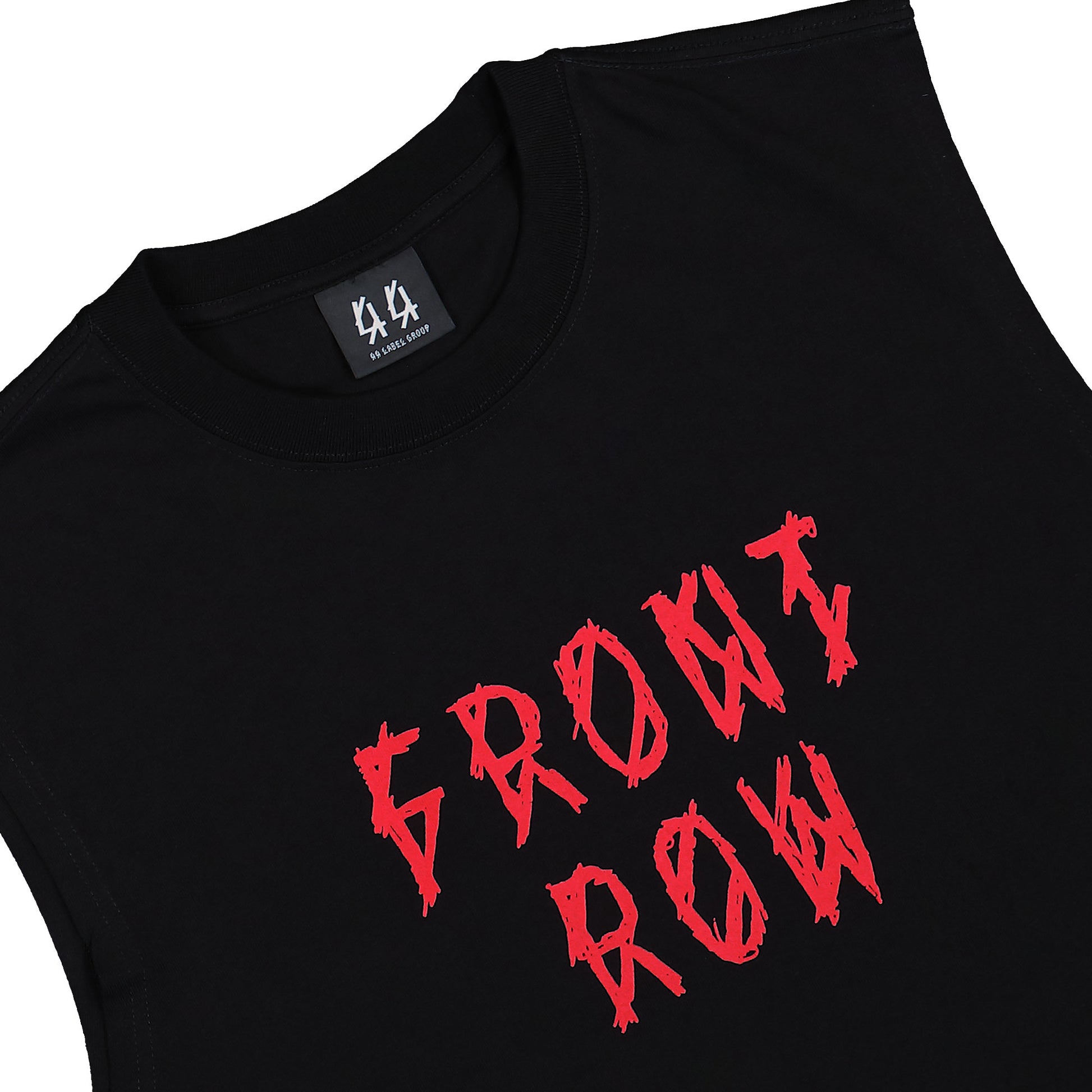44 Label Group Front Row Sleeveless Tee Black + Front Row Signal Red T-Shirts B0030580-FA582-P674 Detail View 3 | GATE