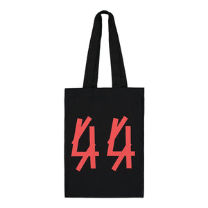 44 Label Group Tote Bag Heavy Cotton Black Detail view 1 | Gate