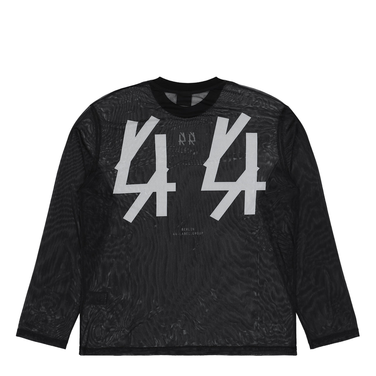 44 Label Group Classic L/S Mesh Tee Black + 44 Dirty White Longsleeves B0030606-FA672-P447 Detail View 1 | GATE