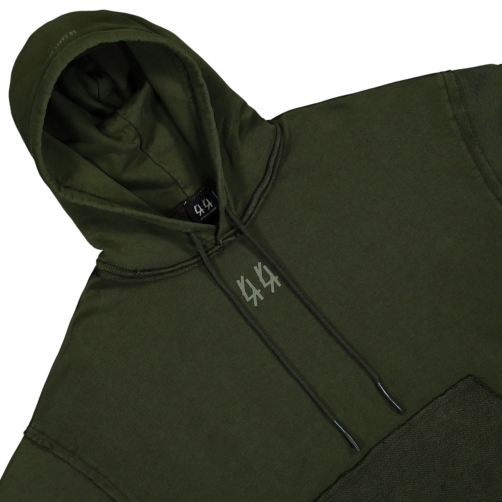 44 Label Group Classic Hoodie Faded Green + 44 Smoke Grey Hoodies B0030612-FA679-P678 Detail View 3 | GATE
