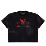 44 Label Group Y2K Soccer Tee Black + Y2K Red White T-Shirts B0030614-FA683-P699 Detail View 1 | GATE