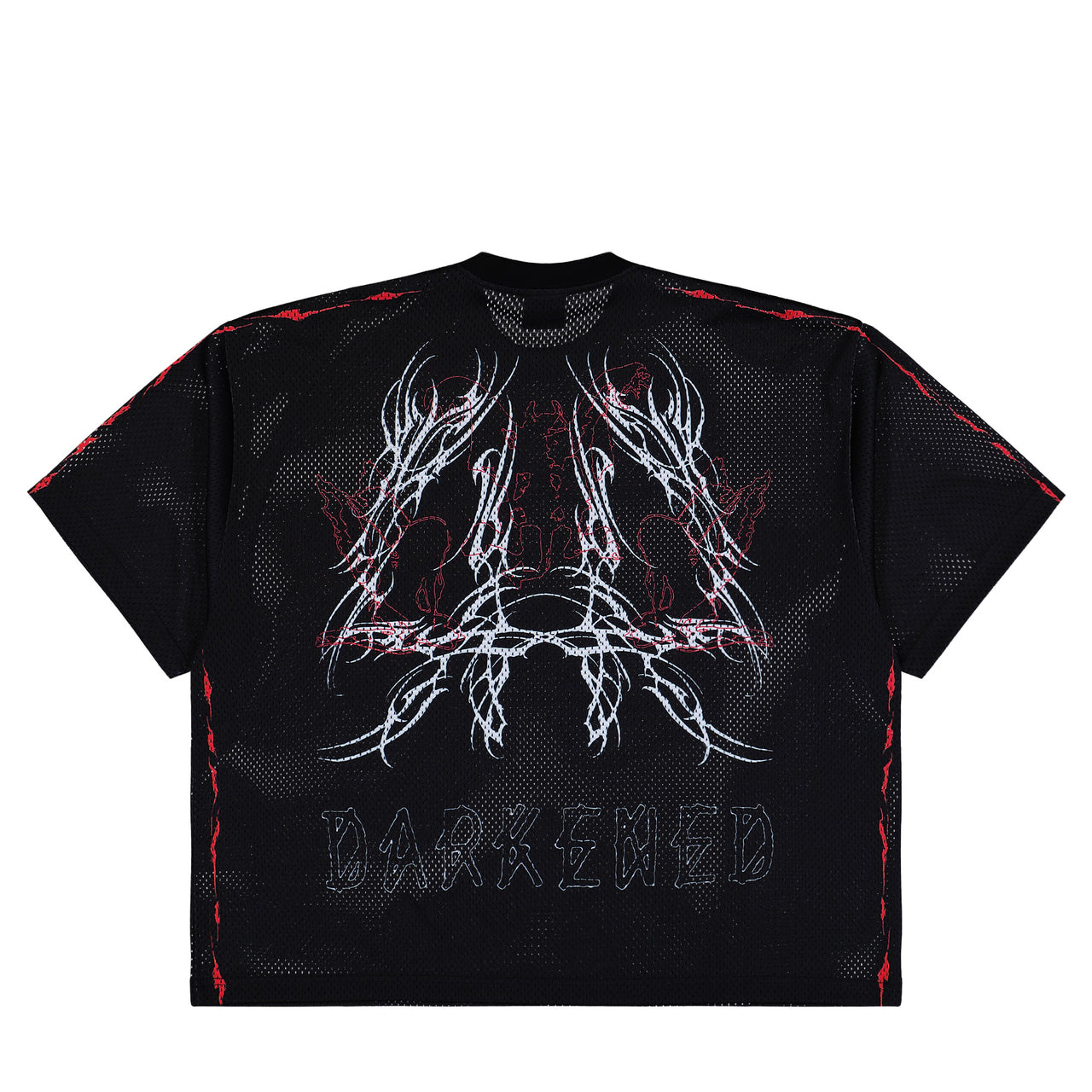44 Label Group Y2K Soccer Tee Black + Y2K Red White T-Shirts B0030614-FA683-P699 Detail View 1 | GATE