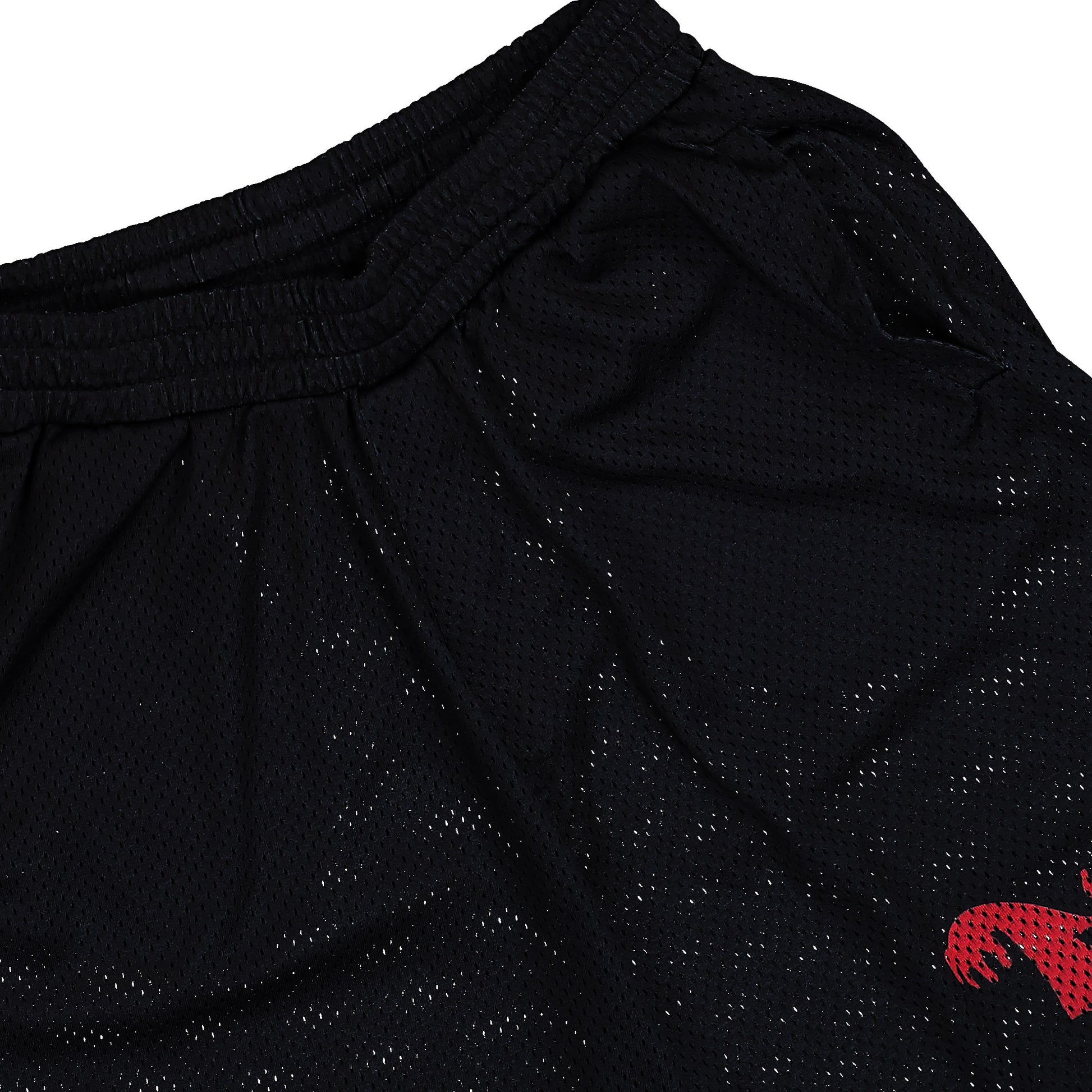 44 Label Group Y2K Mesh Shorts Black + Y2K Red White Shorts B0030617-FA683-P699 Detail View 4 | GATE