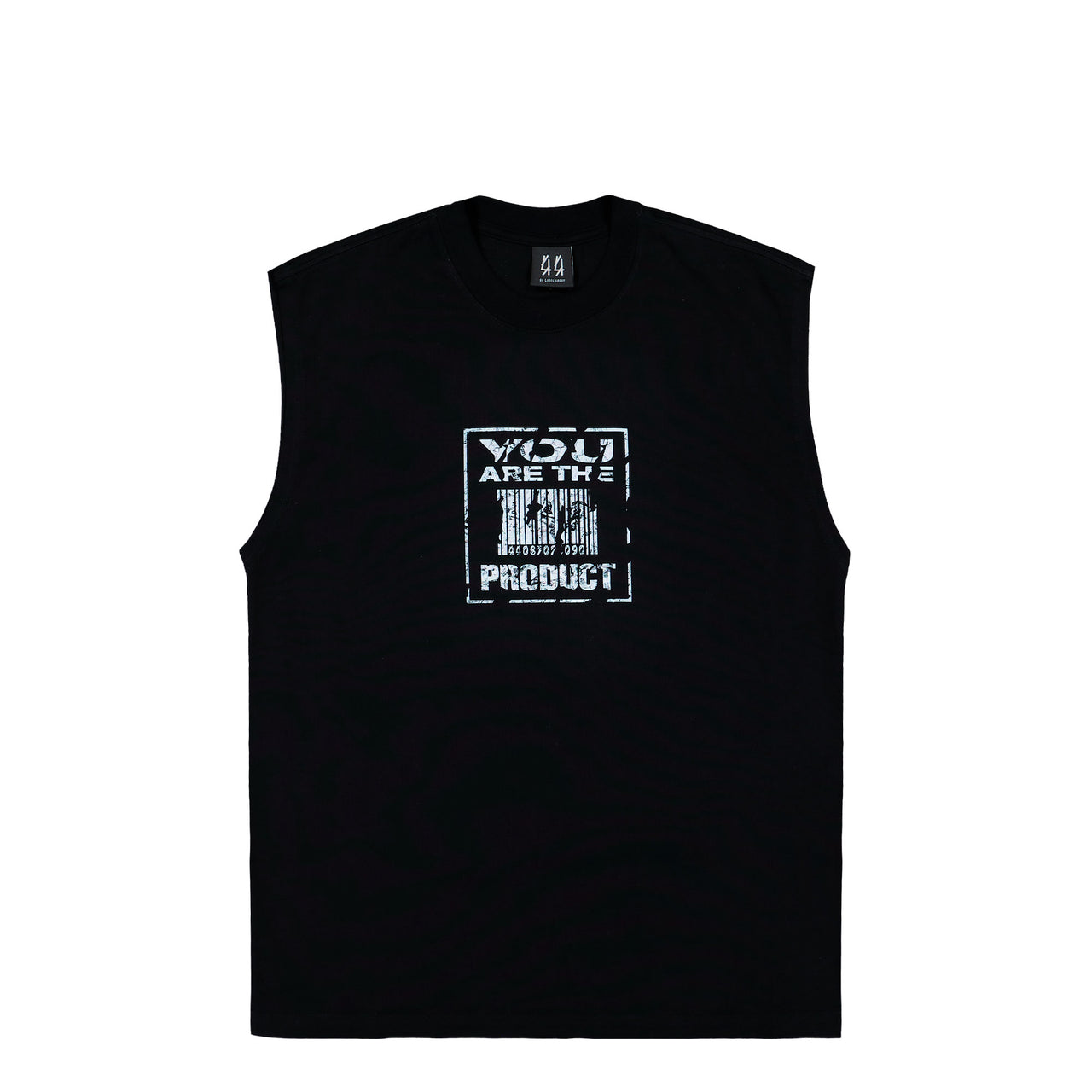 44 Label Group Product SL Sleeveless Tee Black + Product Dirty White T-Shirts B0030654-FA706-P756 Detail View 1 | GATE