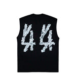 44 Label Group Product SL Sleeveless Tee Black + Product Dirty White T-Shirts B0030654-FA706-P756 Detail View 2 | GATE