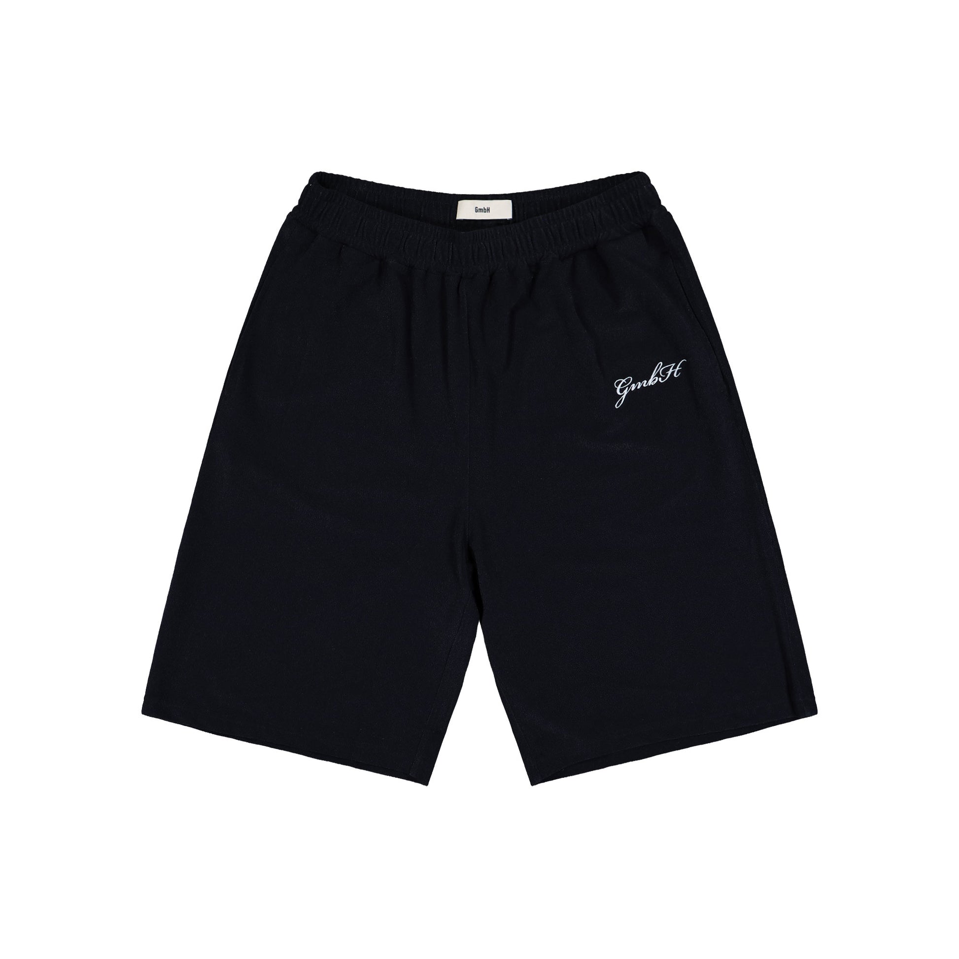 GmbH Bermuda Shorts With Embroidery Black Shorts Basket Shorts Detail View 1 | GATE
