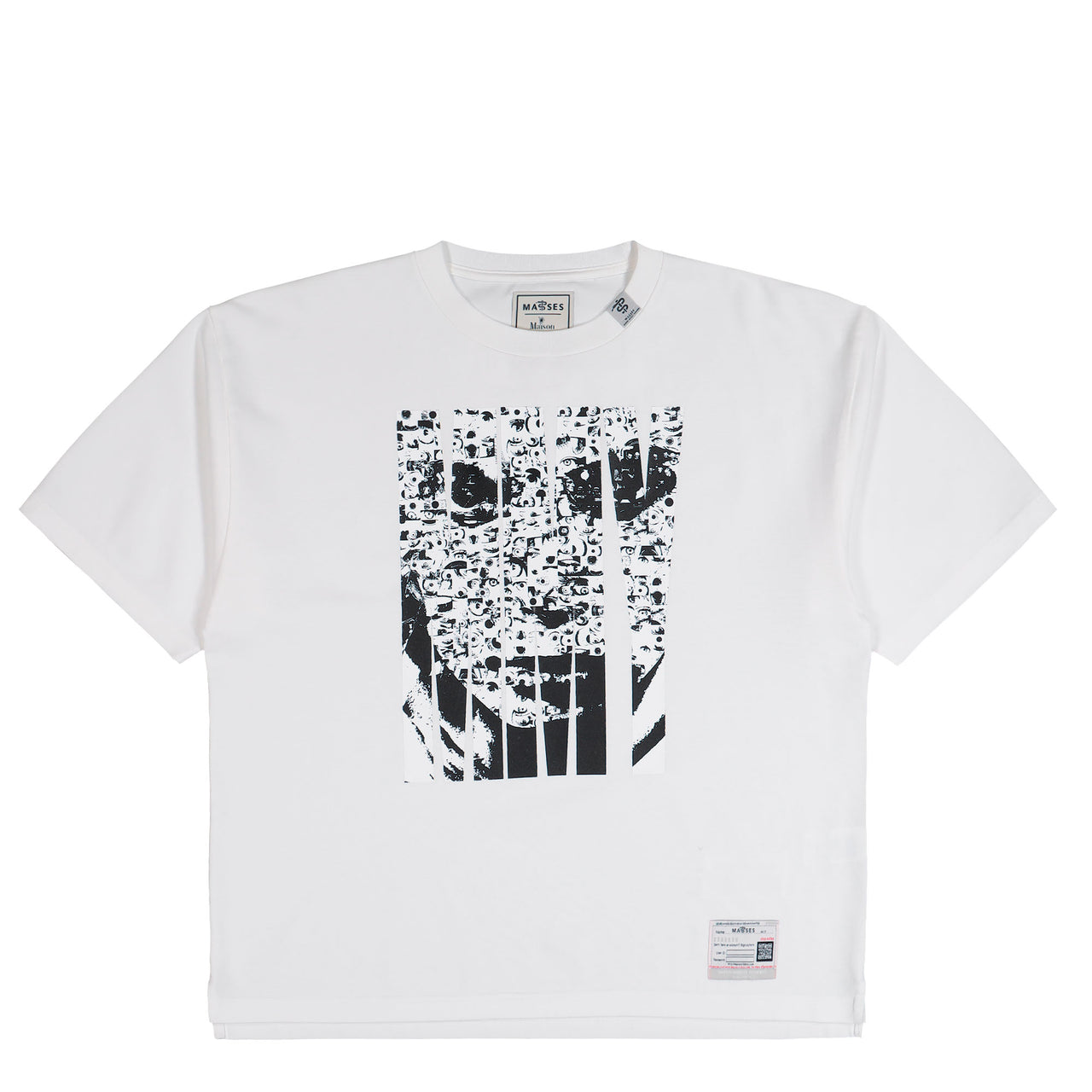 Maison Mihara Yasuhiro Face Print T-Shirt White T-Shirts C15TS042  Detail View 1 | GATE
