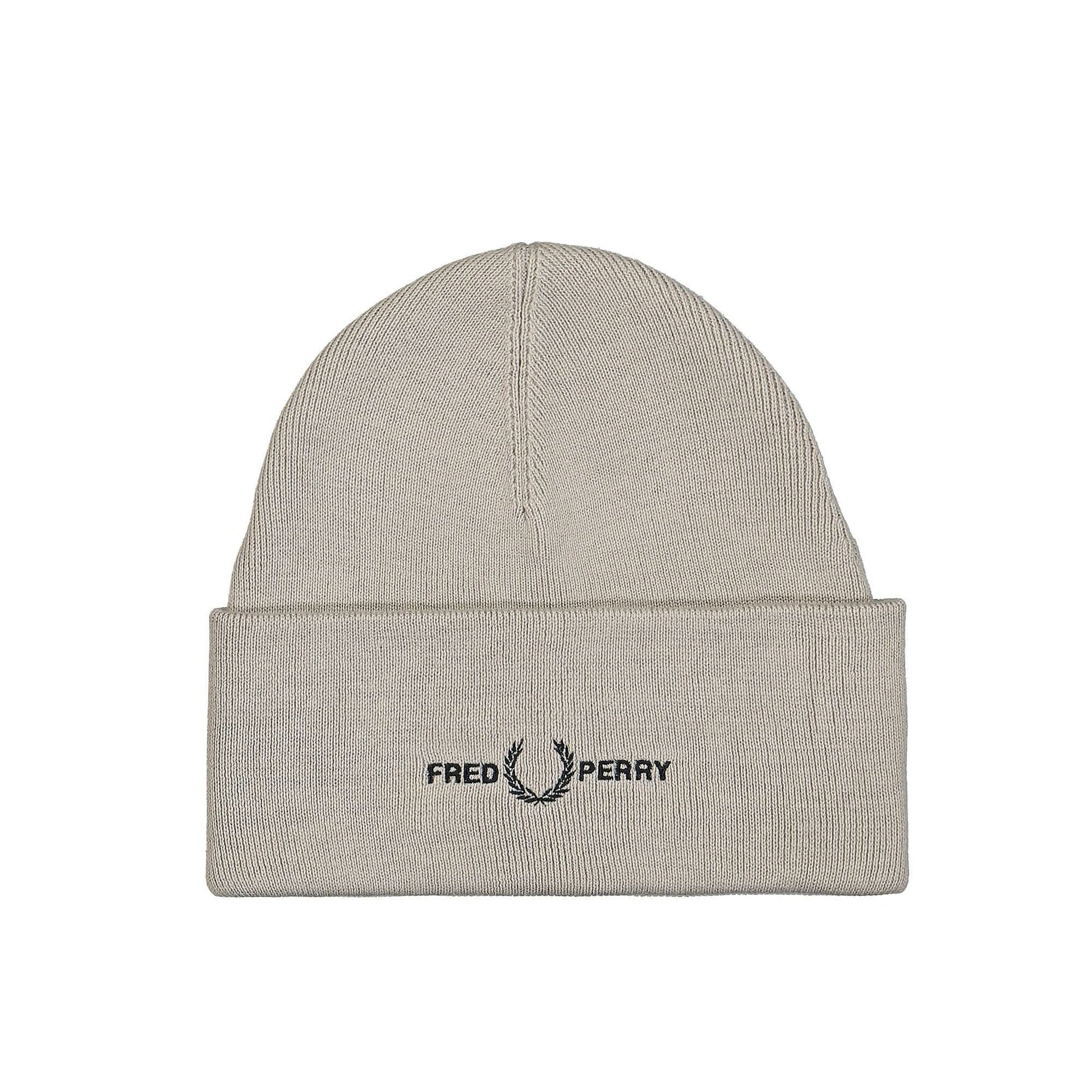 Fred Perry Graphic Beanie Grey Detail view 1 | Gate