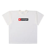 Prototypes Cross Logo Classic Printed Tee White T-Shirt PT09JE10USW Detail View 1 | GATE
