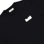 Gmbh T-Shirt With Embroidered Cut Out Logo Black T-Shirts Cut Out Logo Tee1 Detail View 3 | GATE
